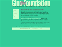 Tablet Screenshot of ginnfoundation.org